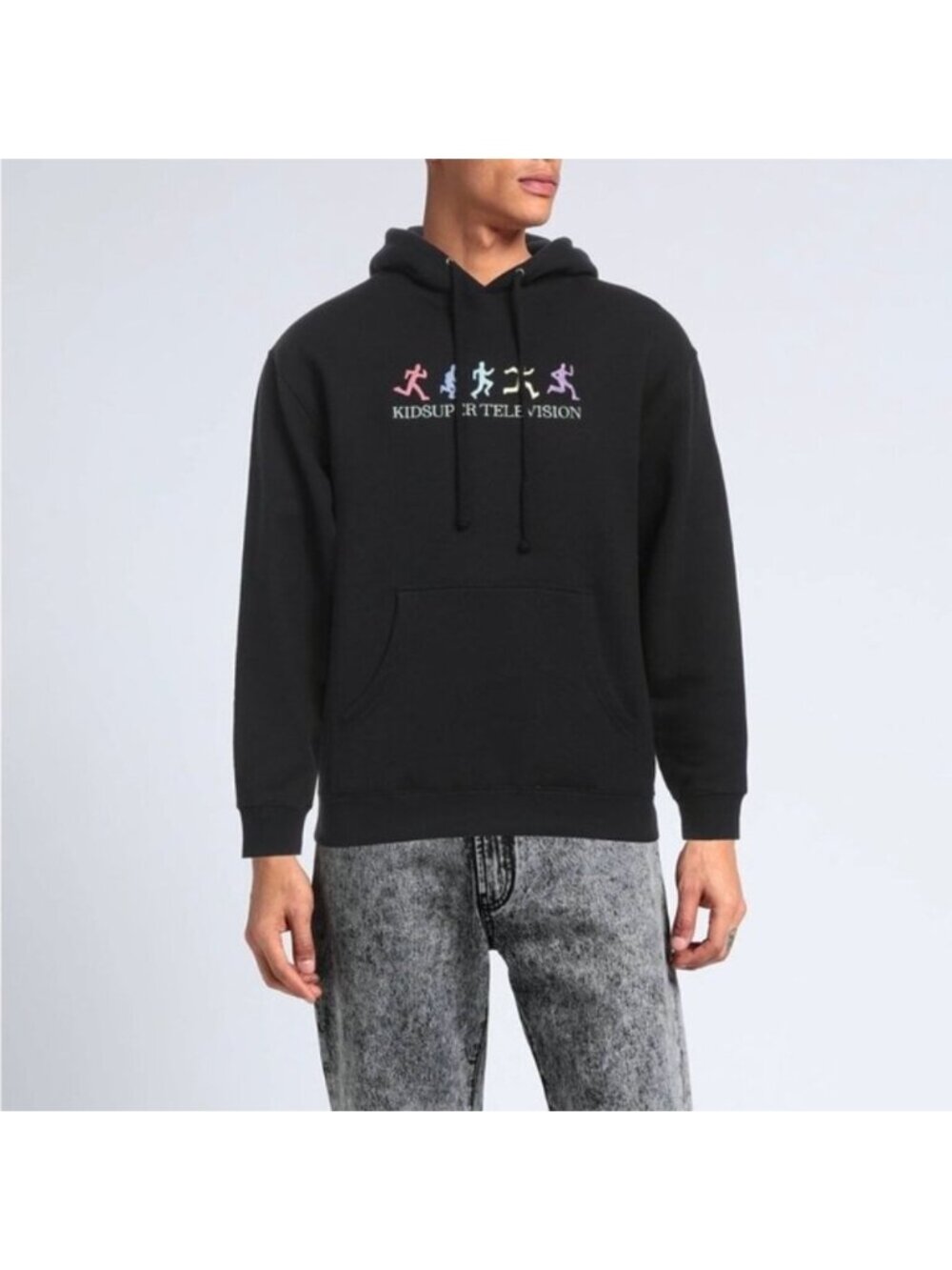 Kidsuper running guys Black Hoodie black M